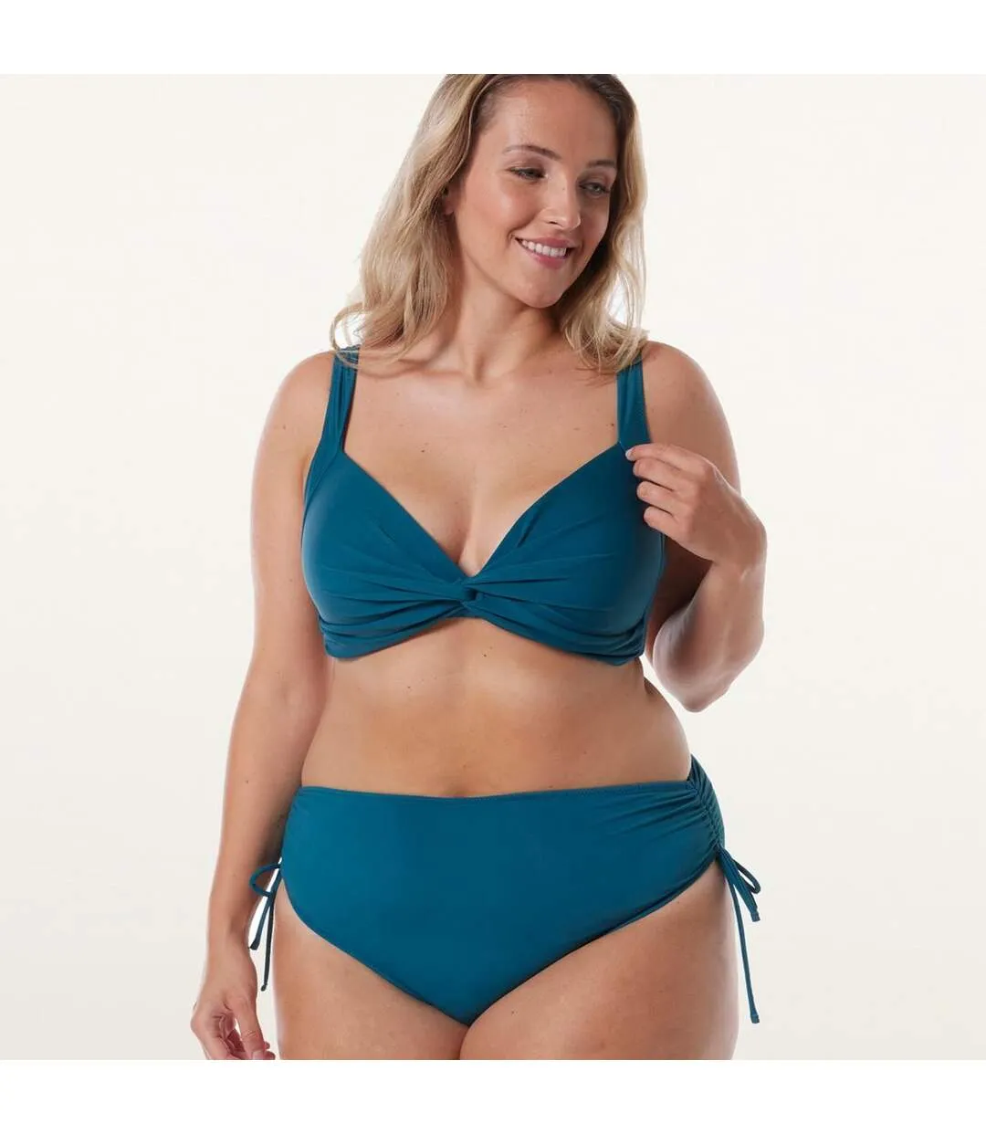 Haut de maillot de bain coques souples vert Gin